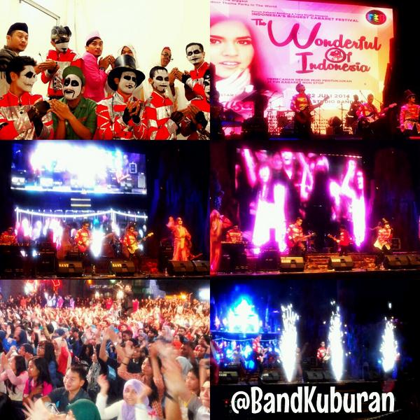 yoantheone's tweet photo. Puaaaaaas banget nonton @bandKUBURAN hari ini.. AWESOME.. http://t.co/t3hG2pzOwe