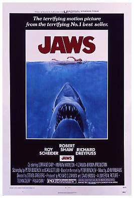 ReelPoster's tweet photo. On July 22nd 1983 Jaws came out it 3D but it wasn't a patch on the '75 original, and this poster is hard to beat too http://t.co/8ZDbc0h3Jr