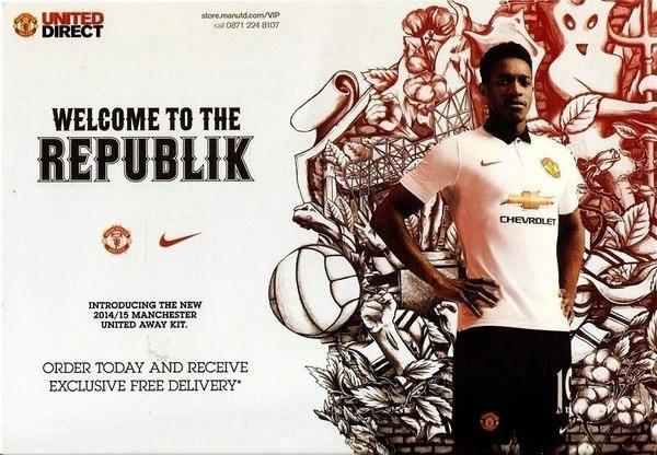 kattoes_rf's tweet photo. RT @ManUtdReds_ID: [PIC] Manchester United Resmi meluncurkan Jersey Away 2014/15 #MUFC http://t.co/Oty2sHwnc7"