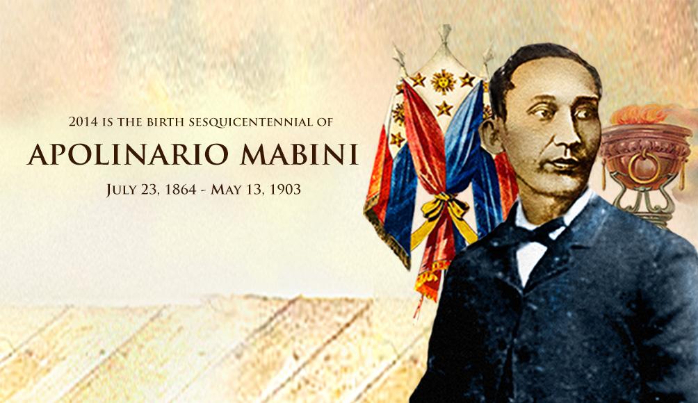 Official Gazette PH on Twitter: "It was Apolinario Mabini who fully  embraced being "the First Modern Filipino:" http://t.co/8pHRs61muS  #Mabini150 http://t.co/QSxygX5ysD" / Twitter
