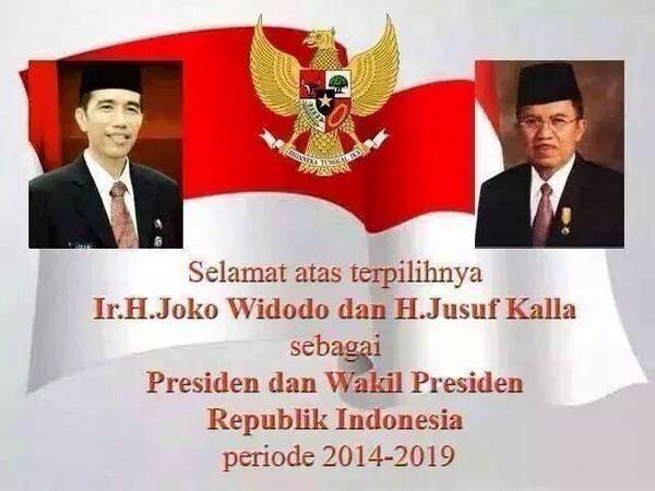 Parjoo's tweet photo. Selamat kepada Bapak @jokowi_do2 dan @Pak_JK http://t.co/4P2O6vGFZu