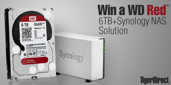 TigerDirect's tweet image. We're giving away a brand new 6TB WD Red drive+Synology NAS combo!! Re-tweet for a chance! bit.ly/UpQN53