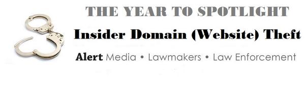 StopDomainTheft's tweet image. Today marks 1st year to spotlight Insider Domain Theft (website theft) in workplace StopDomainTheft.com