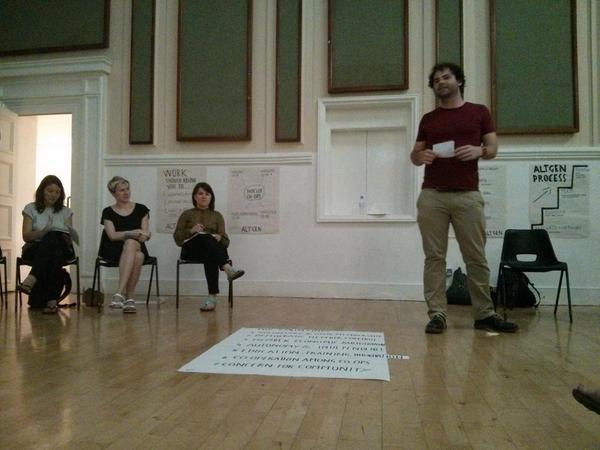 Check out the wonderful <a href="/harryrobbins/">Harry Robbins</a> in action, talking to #altgen about the cooperative movement