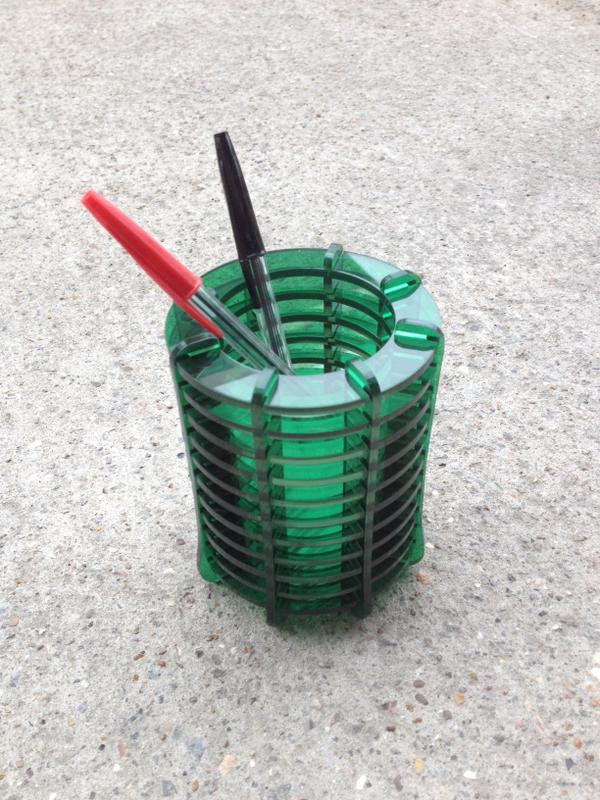 Blueprint_Laser's tweet image. 3mm Color Acrylic Pencil Vase