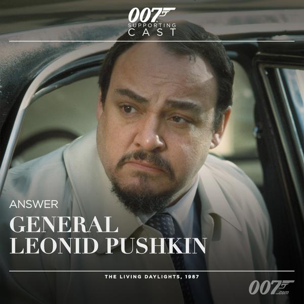 007's tweet photo. Bond Trivia - the answer! #007SupportingCast http://t.co/Q9BBVZJ5ee