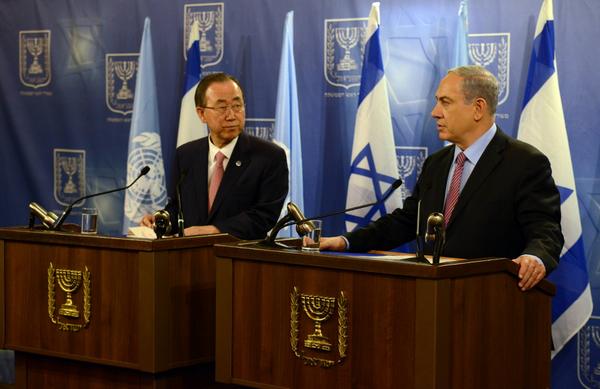 IsraeliPM's tweet photo. PM Netanyahu's Remarks at his Meeting with UN Secretary General Ban Ki-moon http://t.co/wJwLmiir3H http://t.co/HIuMDdEkV7