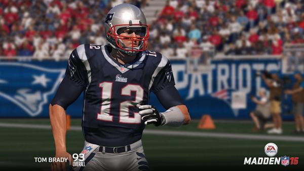 Steve_OS's tweet image. Tom Brady is the #5 rated QB in Madden NFL 15 with a 93 overall rating.