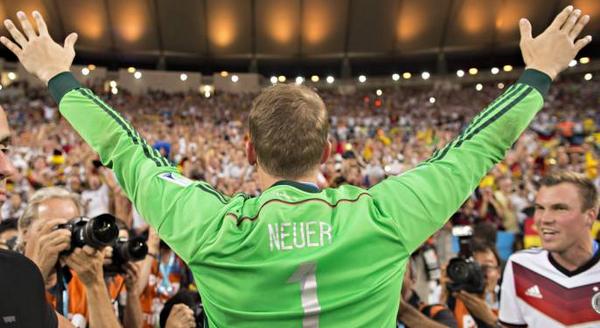 DFB_Team_EN's tweet photo. .@Manuel_Neuer has been voted Germany's "Player of the Tournament" at the #2014WorldCup by the fans. Congrats, Manu! http://t.co/wpvqP64S0o