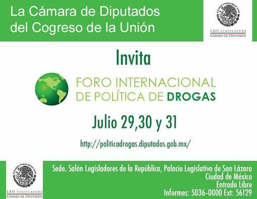 Mx_Diputados's tweet photo. Te invitamos --> Foro Internacional de Política de Drogas Cc. @ferbelaunzaran Más #información http://t.co/Ji6DKjCW7H http://t.co/MmB15wCXbe