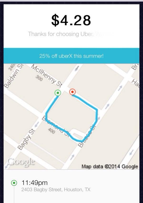 Guy gets really drunk and takes what may be the shortest, most pointless <a href="/Uber/">Uber</a> ride ever. sfg.ly/1naU6sC