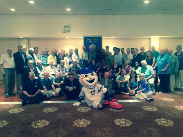 voicetrax's tweet photo. Homer at the Rotary Club of Ottawa West.  The are voting for the Miracle League http://t.co/CuQn02j3t1 http://t.co/vgr5RJy5Os