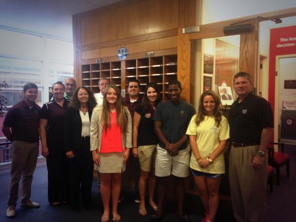 UARKASG's tweet image. We loved giving @missouristate SGA officers a tour of our office today! Thanks for stopping by!