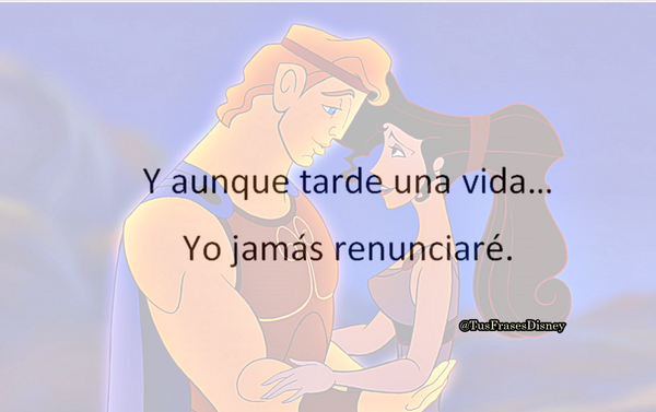 TusFrasesDisney's tweet photo. "Y aunque tarde una vida..." http://t.co/jgEucuPZe2