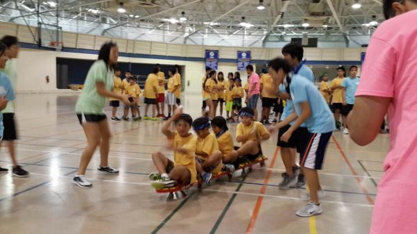 HoustonCYC's tweet photo. Dragon boat race (via gymnasium)!!! Here we goooooo =) #CYC2014 http://t.co/HnZ7ssYXFg