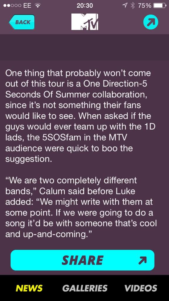 WTF <a href="/5SOS/">5 Seconds of Summer</a> I can't believe they said that about 1D. So 1D are not cool!
#5sosfansbelike
mtv.co.uk/5-seconds-of-s…