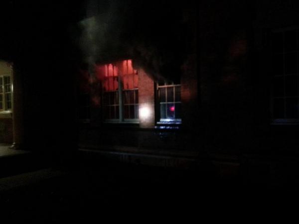 johnv604's tweet image. Fire at Albury High School this morning