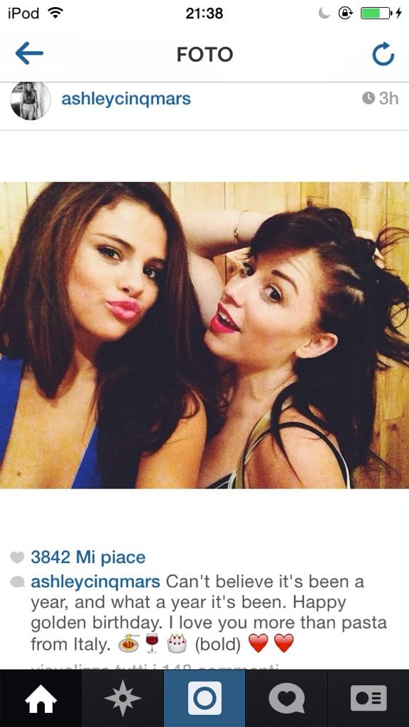 Ashley Cinq-Mars, Francia Raisa, Darnell Appling and Raquelle Stevens wished happy birthday to Selena.  