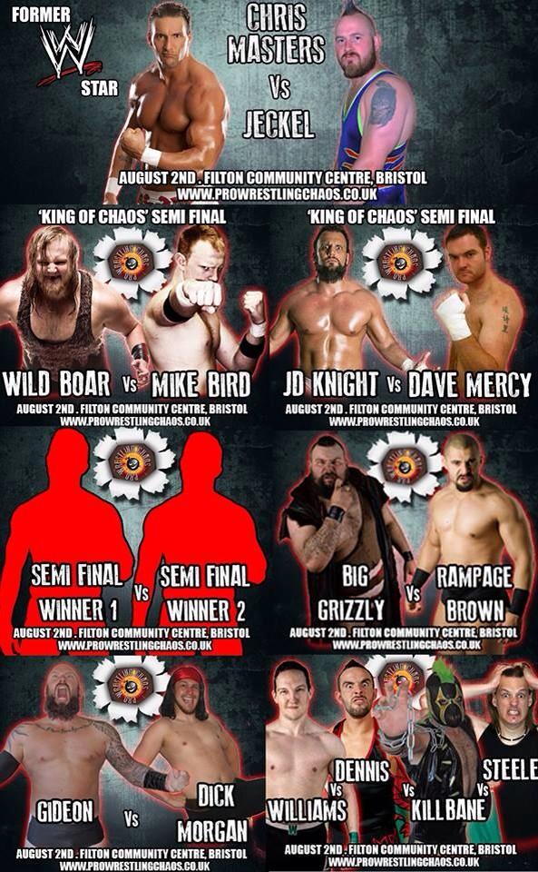 chaos_wrestling's tweet photo. @eddiedennis1 @MDIzzard @IanW_3 @Paz_uk @TheIndyCorner @ATPWrestling 02/08. BRISTOL. http://t.co/gV0pSjaBCz http://t.co/WqtJDwFmnx