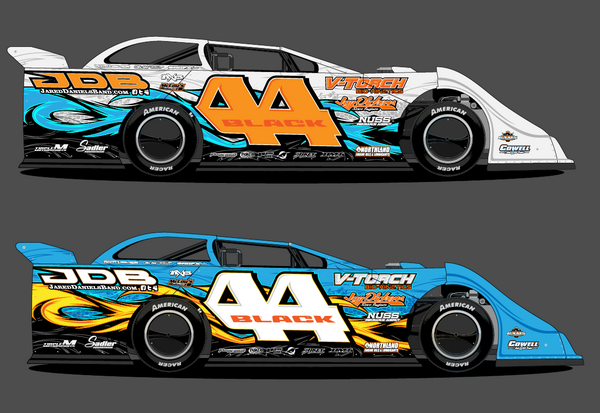 Messing around with new Dirt Late Model Template. #RacingGraphics # ...