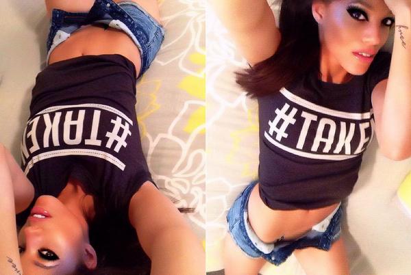 lovefoolapparel's tweet photo. Sexy NY Model @LuvEvans wearing the #taken tee! Follow us at http://t.co/3a2nJzmGHU http://t.co/3iqoHBrxj8