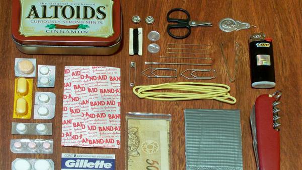 Gizmodo's tweet image. How to build your own Altoids tin survival kit gizmo.do/eM2bob2