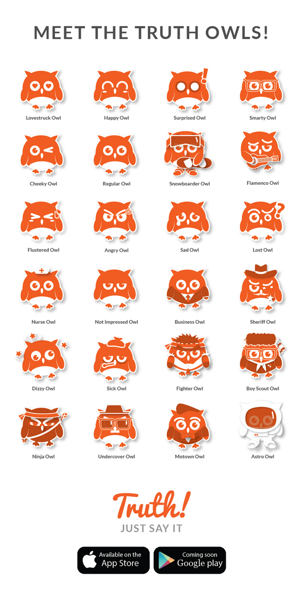 Hope everyone having a awesome #tuesday! Meet the <a href="/usetruth/">Truth</a> #owls! Whoooo is your favorite owl?