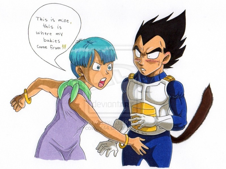 Top 10 Badass Anime characters - Angamen Cowcat44 on Twitter: "A silly #Vegeta #Bulma doodle I did ...