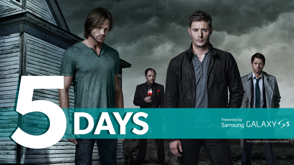 cw_spn's tweet photo. Thanks for your questions. The cast of #Supernatural is getting ready to answer them at Comic-Con®! #CWSDCC http://t.co/m0YktSs1EH