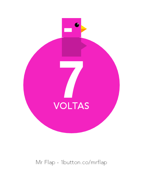 DevLiperds's tweet image. Acabei de dar 7 voltas! #MrFlap 1b.cm/mrflap/app