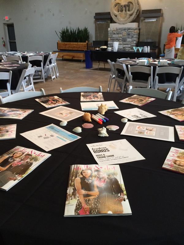 cindyrhodehamel's tweet photo. Setting up for the mid summer rally! #StellaDotStyle #FallLineDebut http://t.co/ziIK4vwXey