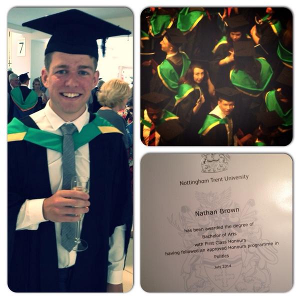 Officially a graduate of <a href="/TrentUni/">Nottingham Trent University</a> #ntugraduation