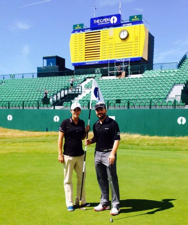 chamotmx's tweet photo. Gran experiencia jugar @TheOpenLive con Ale Martín del Campo. Espero algún día poder jugar con @LorenaOchoaR http://t.co/V3UMfpQBBl