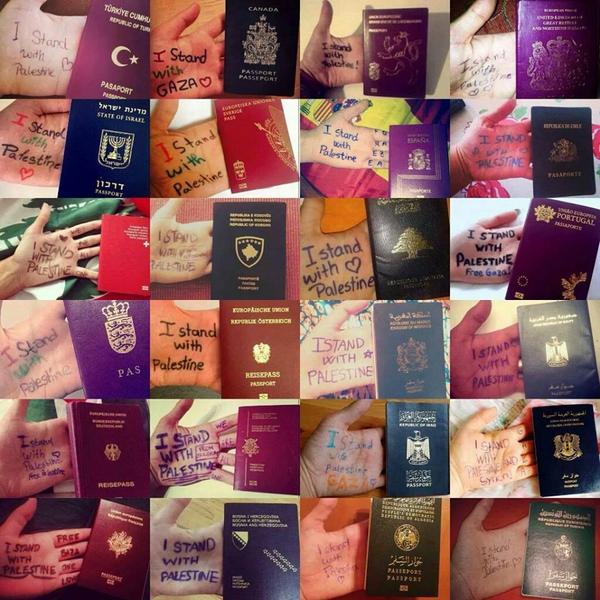 iMedHelmi's tweet photo. صورة تعبر عن التضامن مع فلسطين و غزة من جنسيات مختلفة #IStandWithGaza http://t.co/9fXoLL05cI