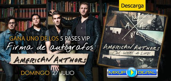 MixupDigital's tweet photo. Gana un pase VIP a la firma de autógrafos con @aauthorsmusic este domingo en #Mixup Cuicuilco. http://t.co/UAhMRxcmlb http://t.co/HXOr9nKDES