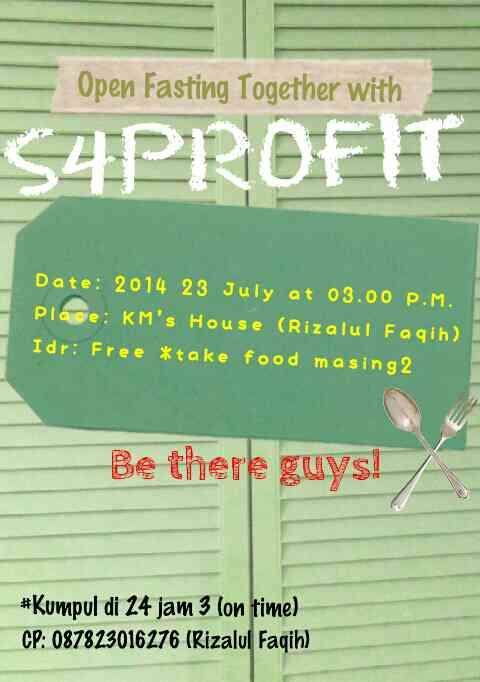 S4PROFIT's tweet photo. Hadir ya teman teman <3 @anitafitr @khrlbrryh @rengganiiis @lulukhaerunisa @ariffaisalr @ulfahhAF @Luthfi_Nazhar http://t.co/R2rK2S9a5A
