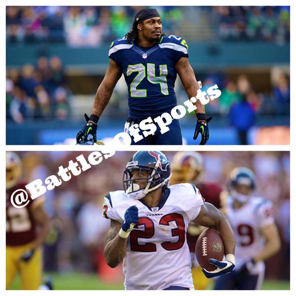 BattlesOfSports's tweet photo. Better Running Back?

RT For Marshawn Lynch

Fav For Arian Foster http://t.co/MCfLWJRG1M