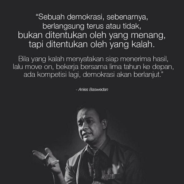 DikaMIkhsan's tweet photo. A wise statement of the #GoodPeople @aniesbaswedan #respect http://t.co/dJcJGFDQTq