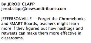 MrBrettClark's tweet photo. The 1st line in this article rocks! http://t.co/EhzPUXwxUg @NAT_jerod came to #GCCC14 & got the message! #INeLearn http://t.co/u4VhmMpXmT