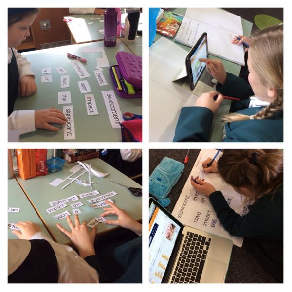 Making sense of our new Central Idea as we unscramble the words then rewrite in our own words. #pypchat #inquiryed