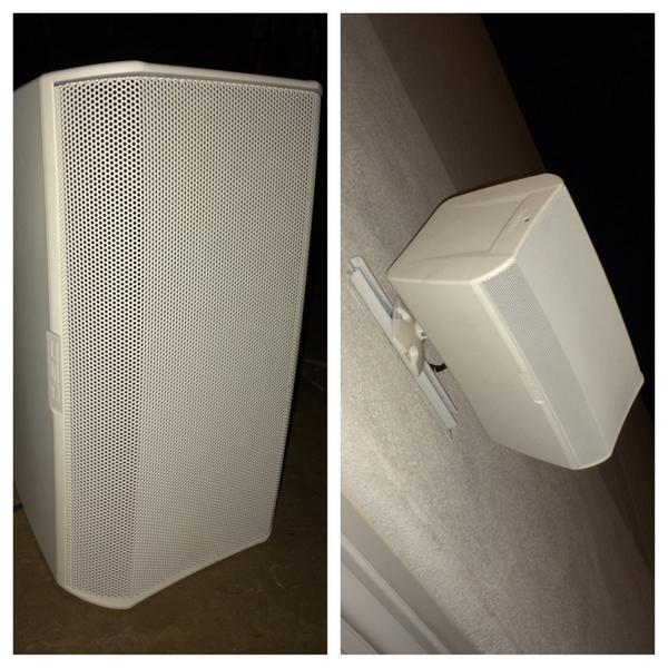 LinearProd's tweet image. Installing QSC's new Acoustic Design series speakers at the Beverly Hilton.