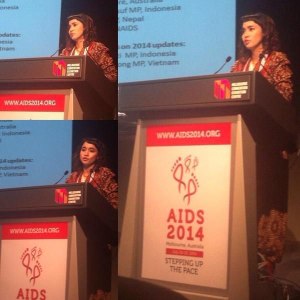 👍 RT @saya_noriyu Speaking at the World AIDS Conference 2014. How to get to triple zero, people!! #AIDS2014