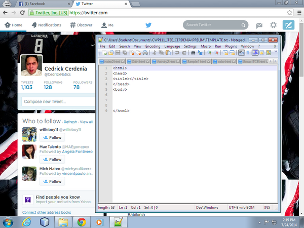 cedcerdenia's tweet image. WEBPAGE CLASS ATM  #Aralpamore #BasicHTML