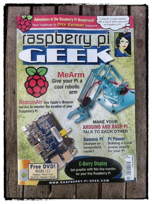 mrgracehughes's tweet image. Oh yes new issue of #RaspberryPiGeek to read over breakfast..Yes I am buying the #RobotArmKit..Well two actually..L&R