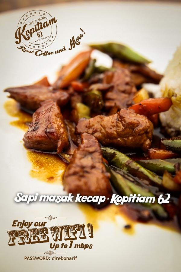 Kopitiam62's tweet photo. Tenderloin sapi dimasak kecap, dengan nasi putih #realcoffeeandmore ;D http://t.co/4Urknv0Mzf
