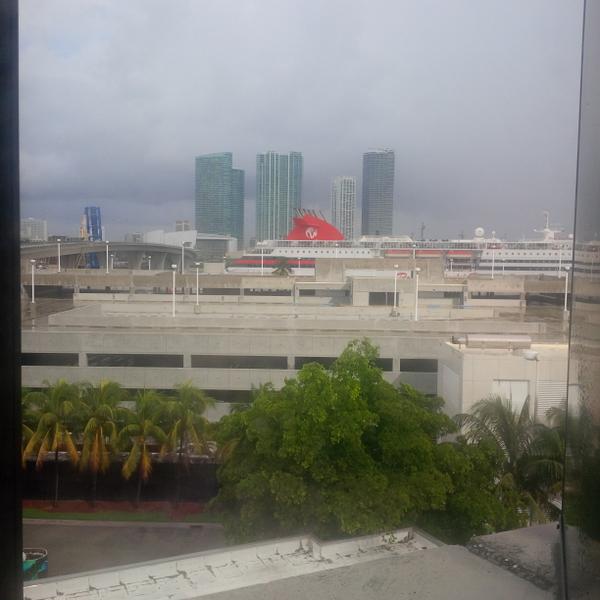 smscruises's tweet photo. Greetings from the west wing of SMS ISO US HQ. Grab an umbrella if you're in #Miami this morning http://t.co/iyKX0Tt1X4