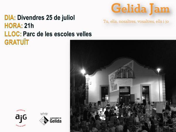 JAM SESSION! Divendres 25 de juliol a les 21h al Parc de les escoles velles. #Gelida <a href="/AJGelida/">Assemblea Joves Gelida</a>