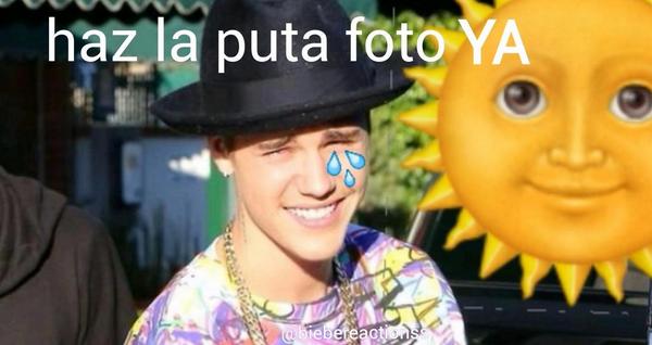 biebereactionss's tweet photo. cuando te hacen una foto con el sol de frente http://t.co/xTpXjESRVZ
