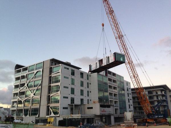 HickoryGroup's tweet photo. This is what a prefab building looks like! #quality #Sustainability #innovation #construction #australianmade http://t.co/0W0CVDXrI3