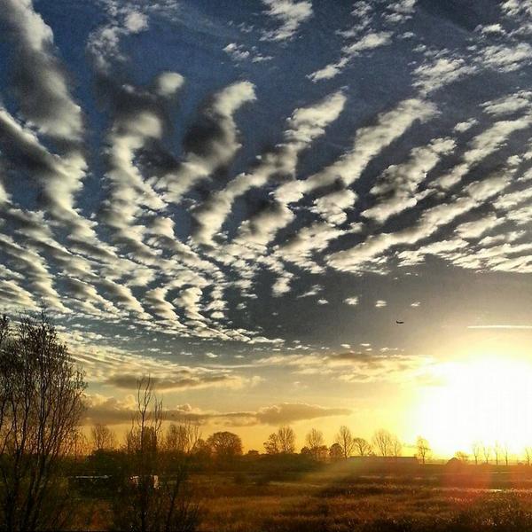Typische Nederlandse lucht. Prachtig! Via weerportal.nl